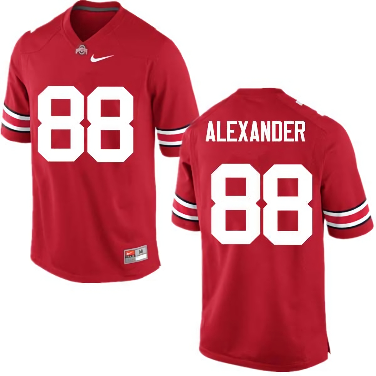 AJ Alexander Ohio State Buckeyes Men's NCAA #88 Nike Red College Stitched Football Jersey MJT5856AG